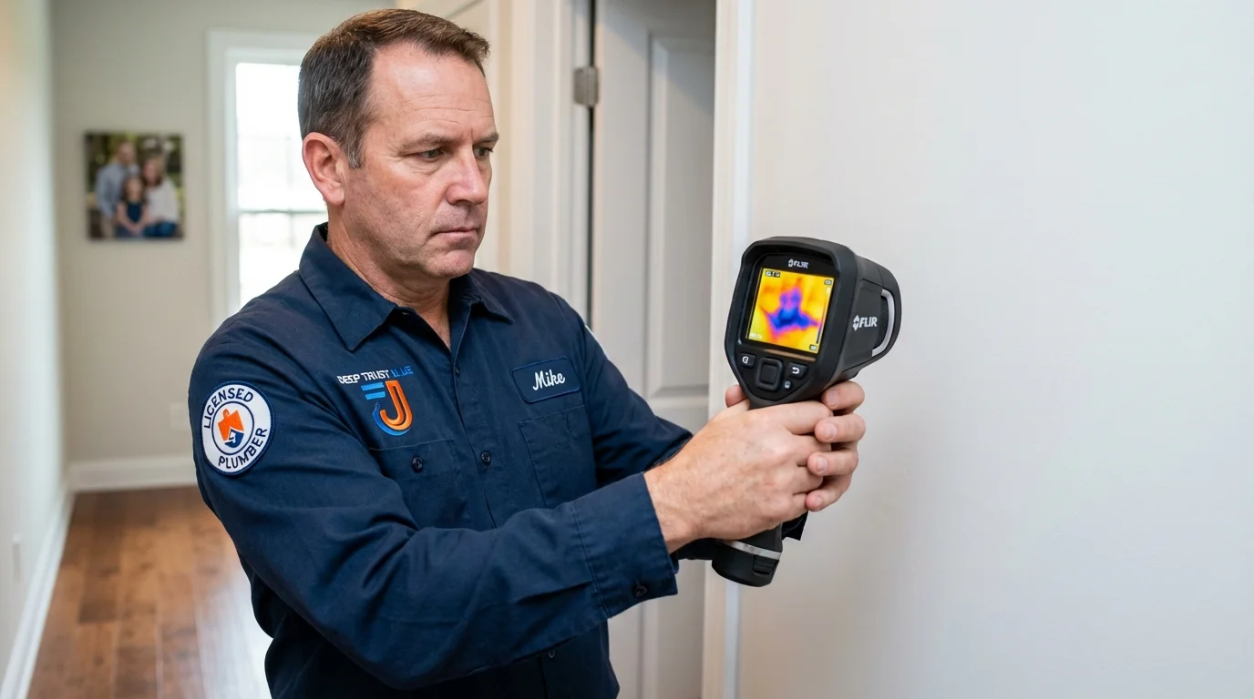 Thermal imaging leak detection by Johns Plumbing LLC in Tivoli